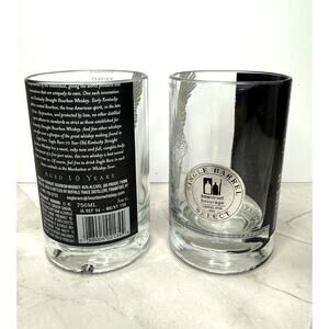 Re-Purposed Eagle Rare 10-Year Kentucy Straight Bourbon Bottle Glasses Set of 2